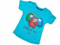 BLUZKA T-SHIRT NADRUK KRÓTKI RĘKAW R.104 (4 LATA)