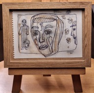 Levkovitch (1936-2025) GŁOWA I OBSERWATORZY 1989 GWASZ Paryż