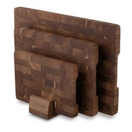 DESKI do KROJENIA Akacjowe STOJAK KUCHENNE Zestaw Starke Pro Starlet 3szt