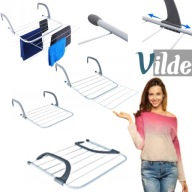 SUSZARKA NA KALORYFER BALKON GRZEJNIK ŁAZIENKOWY ROZKŁADANA PRANIE VILDE