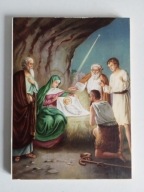 IKONA NARODZENIE JEZUSA 25,5 / 19 cm.