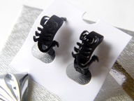 KOLCZYKI SKORPIONY BLACK GUN ,PARA