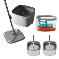 MOP OBROTOWY Z SEPARACJĄ WODY BRUDNEJ I CZYSTEJ SMART 3w1 BIAŁY HIT 3in1