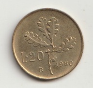 Wlochy 20 lirow 1980 stan 1