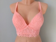 Śliczna markowa bielizna George UK 36DD EUR 80DD neonowy coral