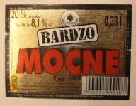 ETYKIETA - Browar Konstancin - BARDZO MOCNE - Piwo Jasne