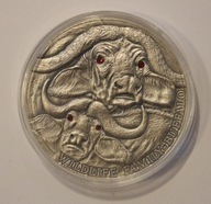 BUFFALO - 10 $ TEN DOLARÓW 2014 NIUE ISLAND - 4 OZ 999, NAKŁAD 200 SZT CER