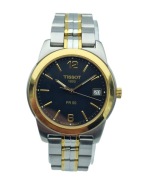 KLASYCZNY MĘSKI NARĘCZNY ZŁOCONY ZEGAREK TISSOT PR 50 LATA 90-TE - IDEAŁ