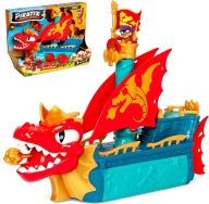 SMOCZY STATEK PIRATIX DRAGON SHIP 3W1 LĄD MORZE POWIETRZE FIGURKA DZIAŁO 3+