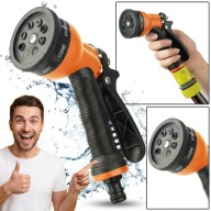 ZRASZACZ WODY PISTOLET BEGRIS 8-FUNKCYJNY NA WĄŻ OGRODOWY 19CM NOWY