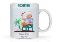 Kubek z imieniem dla emeryta pożegnanie praca na prezent