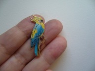 PIN PRZYPINKA BROSZKA PAPUGA
