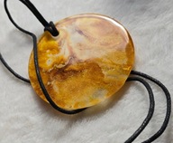 Naszyjnik ala Bursztyn z żywicy epoksydowej mały obraz