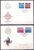 Szwajcaria i Liechtenstein CEPT Europa koperty FDC 1984
