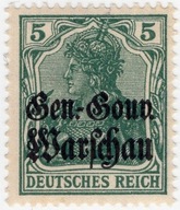 Fi ON 8c**, Okupacja Niemiecka, Gen.-Gouv./Warschau, gwar. Walocha