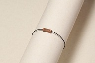 Drewniana Bransoletka personalizowana - Czarna