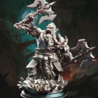 Dark Dwarf Berserk Korthart - DM Stash - figurka RPG DnD D&D - druk 3D 14K