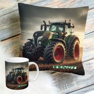 Zestaw poduszka + kubek Traktor FENDT