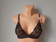 Śliczny biustonosz koronkowy czarny Primark UK 10/12 EUR 38/40