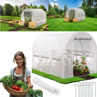 TUNEL OGRODOWY 2x3x2m SZKLARNIA DO ROŚLIN WARZYW STELAŻ OCYNK FOLIA UV 6m2