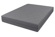 POKROWIEC NA MATERAC 140X200 PIKOWANY MIKROFIBRA ZAMEK GRAFIT