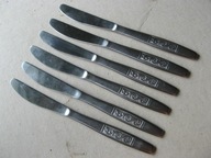 Porządne MASYWNE NOŻE OBIADOWE Stal Nierdzewna "NIERŻ" Rosja lata 70-te