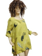 Tu Clothing WŁOSKA długa LNIANA TUNIKA 40