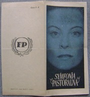 SYMFONIA PASTORALNA -film prod.francuskiej -program kinowy -lata 40-te