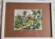 Słoneczniki - pastel - 45 cm x 35 cm