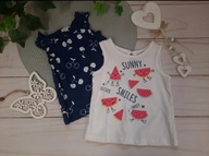 OVS śliczne bluzeczki 68cm 6-9mies 2pak