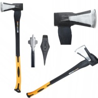 SIEKIERA ROZŁUPUJĄCA Z KLINEM 2,5KG FIBERGLASS 8CM DO DREWNA STALOWA MOCNA