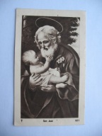 KATOWICE-BOGUCICE MADRYT ŚW. JÓZEF PRYMICJE stary ŚW. OBRAZEK 1947