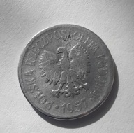 20 groszy 1957, bardzo rzadka i cenna.