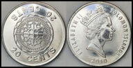 MNB - WYSPY SALOMONA 20 Centów 2010 # SOLOMON ISLANDS # st 2+