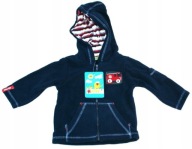 5855 BLUZA NIEMOWLĘCA Z KAPTUREM POLAROWA NA ZAMEK na wzrost 86 cm