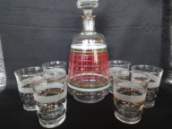 lata 60 -te kieliszki literatki 6 x + karafka