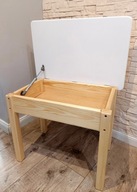 Stolik Stół drewniany z otwieranym blatem 92-116