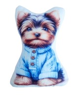 Przytulanka poduszka kształtka piesek York