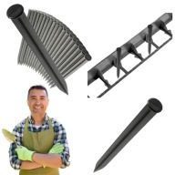 SZPILKI KOTWY DO OBRZEŻA TRAWNIKOWEGO AGROWŁÓKNINY UNIWERSALNA 19 CM 50 SZT