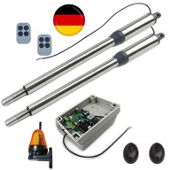 Zestaw napędu do bramy dwuskrzydłowej 4 m / 500 kg + lampa + fotokomórki