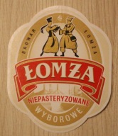 ETYKIETA - BROWAR ŁOMŻA - WYBOROWE - NIEPASTERYZOWANE