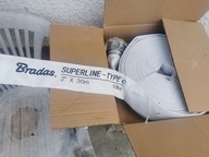 BRADAS WĄŻ PŁASKI DO POMP SUPERLINE ZE ZŁĄCZAMI typ C2, 2" 30m