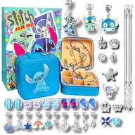 ZESTAW KORALIKÓW DO ROBIENIA BRANSOLETEK BIŻUTERII CHARMS KORALI LILO STICH