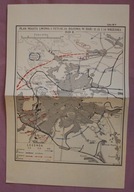 MAPA - PLAN MIASTA LWOWA I SYTUACJA BOJOWA 12,13 I 14 WRZEŚNIA 1939 R.