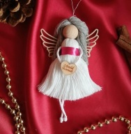 Aniołek handmade makrama