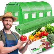 TUNEL FOLIOWY OGRODOWY 400 250 CM 10m² SZKLARNIA OGRÓD DZIAŁKA OGRÓDEK