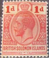Brytyjskie Wyspy Salomona stary znaczek (9/53