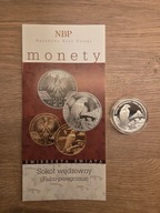 Srebrna moneta, Sokół wędrowny 20 zł 2008, st. L + folder emisyjny