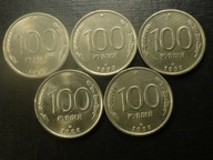 100 Rubli,1993r.LMD. niemagnetyczne.