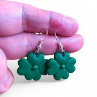 KOLCZYKI Z MODELINY Czterolistna Koniczynka